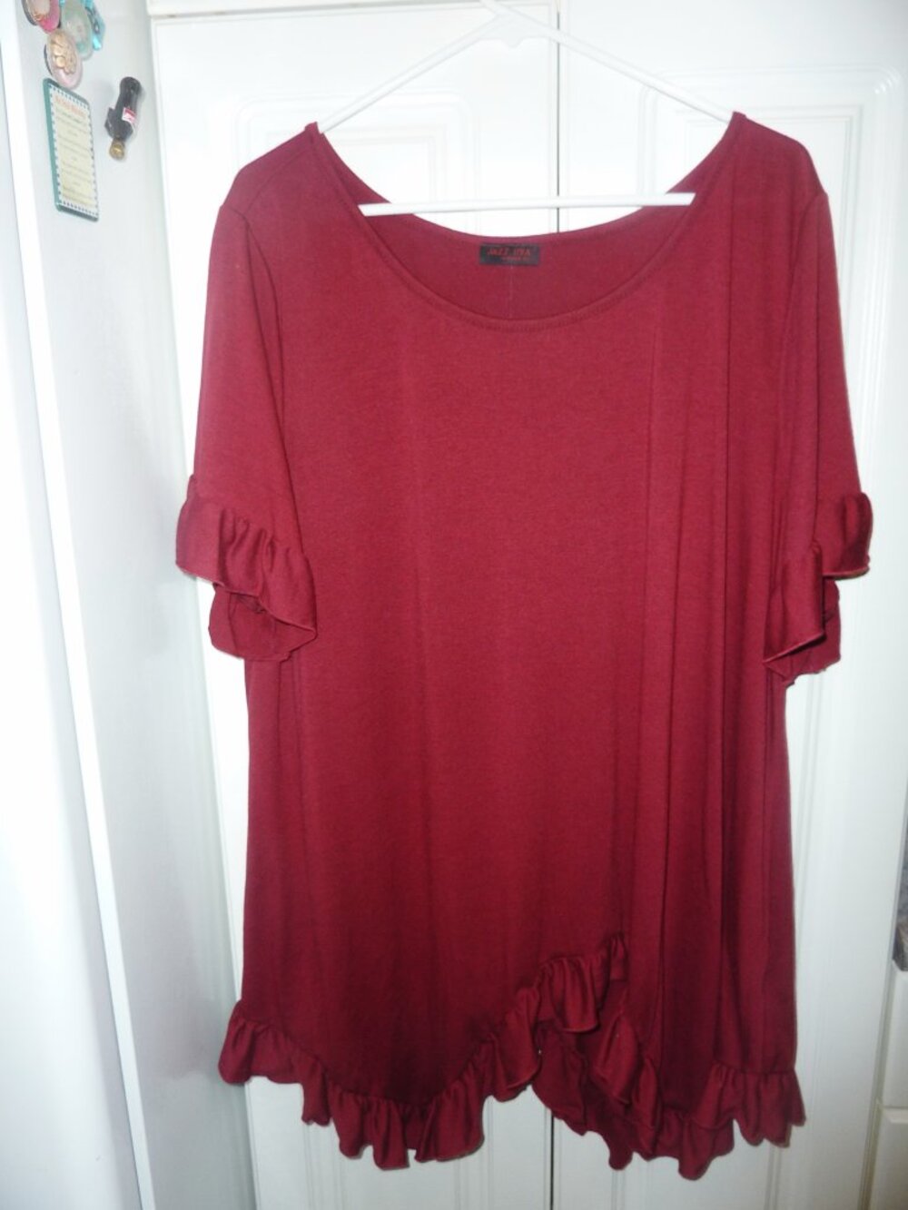 NEW Jazz USA Clothing Co. Stylish Tunic With Ruffled Accents Size 4X